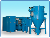 Acoustic chamber in a central vacuum system